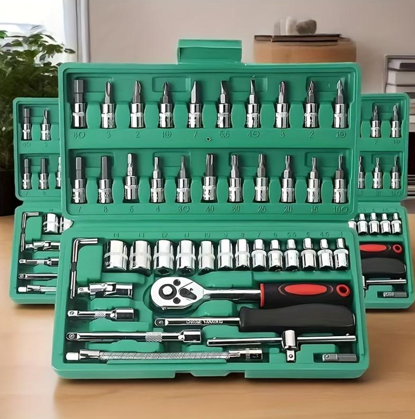 Racher 46 Piezas – Kit Completo de Herramientas